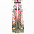 Costom Summer Printed Long Dress Elegant Vintage Dresses For Women